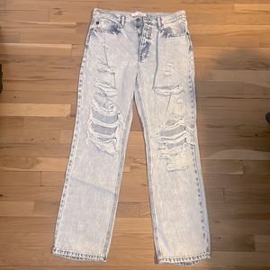 Kancan acid wash distressed jeans. New without tags. Never worn.
